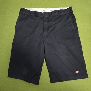 Dickies Men's Black Flat Front Shorts